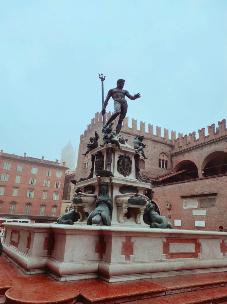 Fuente de Neptuno en Bolonia