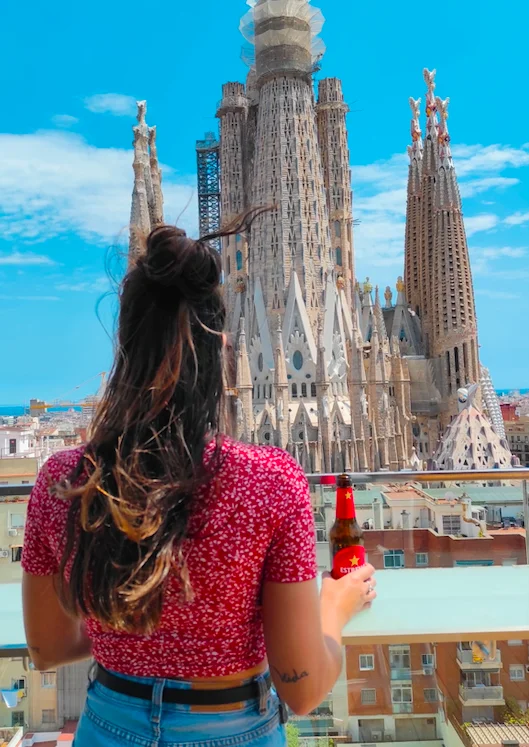 Vistas a la Sagrada Familia de Barcelona desde Sercotel Rosellón