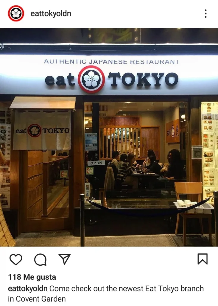 Comer sushi en Londres