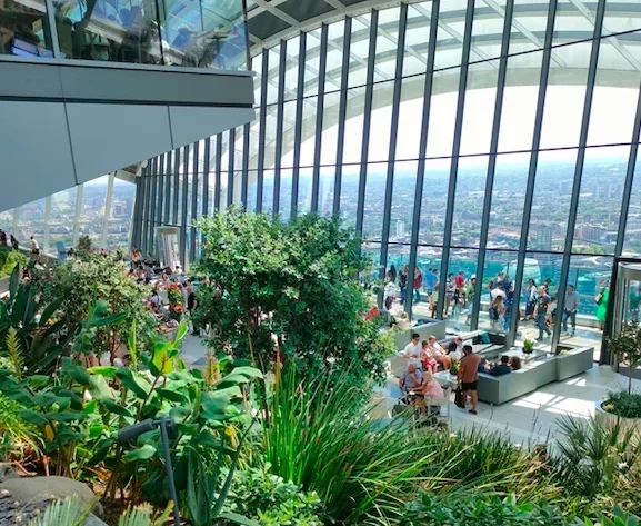 Mirador sky garden en Londres