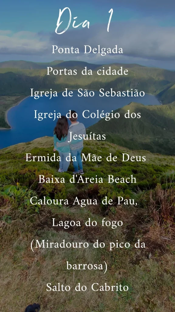 Itinerario 7 días San Miguel, Azores día 1