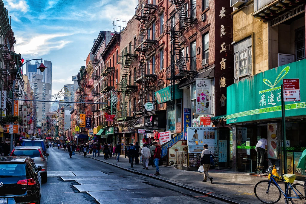 Barrio de Chinatown en Nueva York