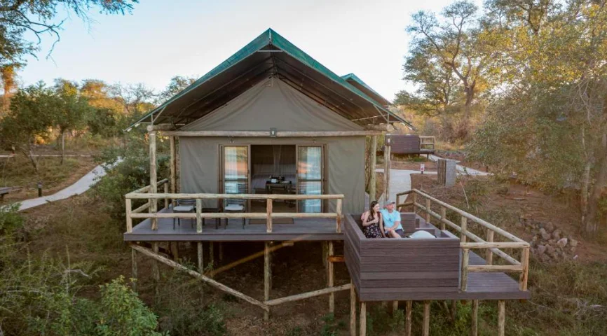 Donde dormir en el parque nacional el kruger, reserva privada sabi Sands Nkuhlu Tented Camp