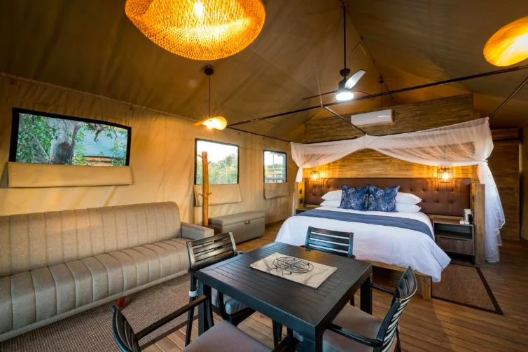 Donde dormir en el parque nacional el kruger, reserva privada sabi Sands Nkuhlu Tented Camp