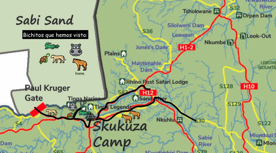 Recorrido en el Kruger 4