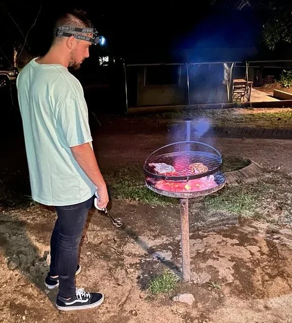 Haciendo una braai en el Kruger