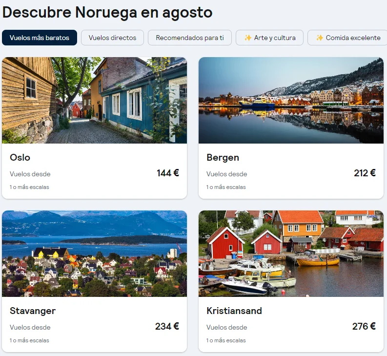 Busqueda de vuelos con Skyscanner