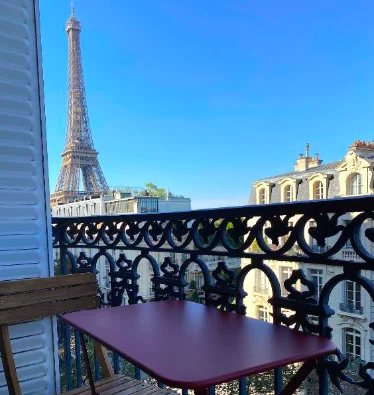 Alojamientos con vistas a la Torre Eiffel