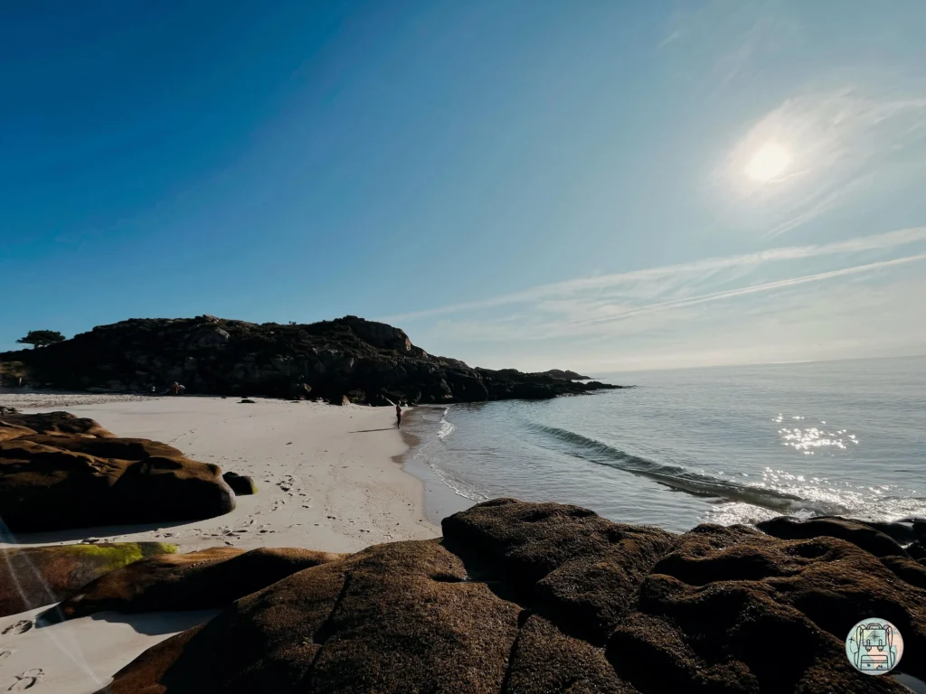 Guia para visitar las islas Cies: playa de areiña