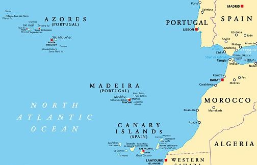 Mapa de situación de las Azores y Madeira: nuestra referencia para planificar los viajes