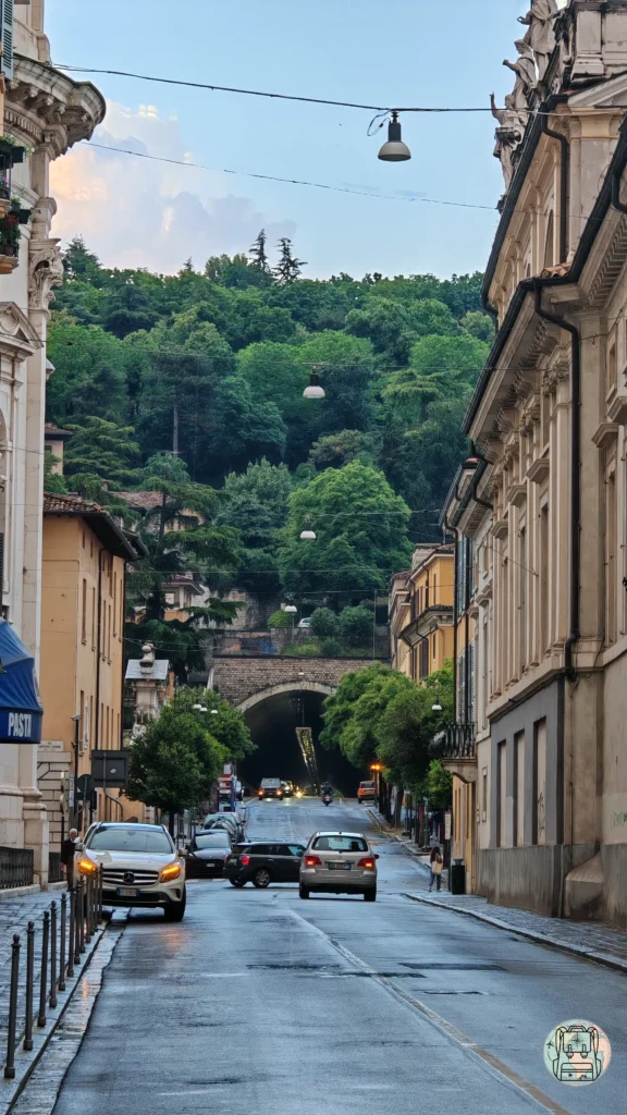 Vistas de una calle de Brescia