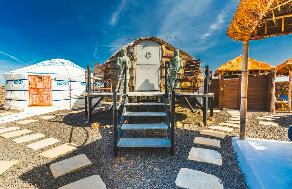Eco Finca de Arrieta: The yurts. Alojamiento en Lanzarote
