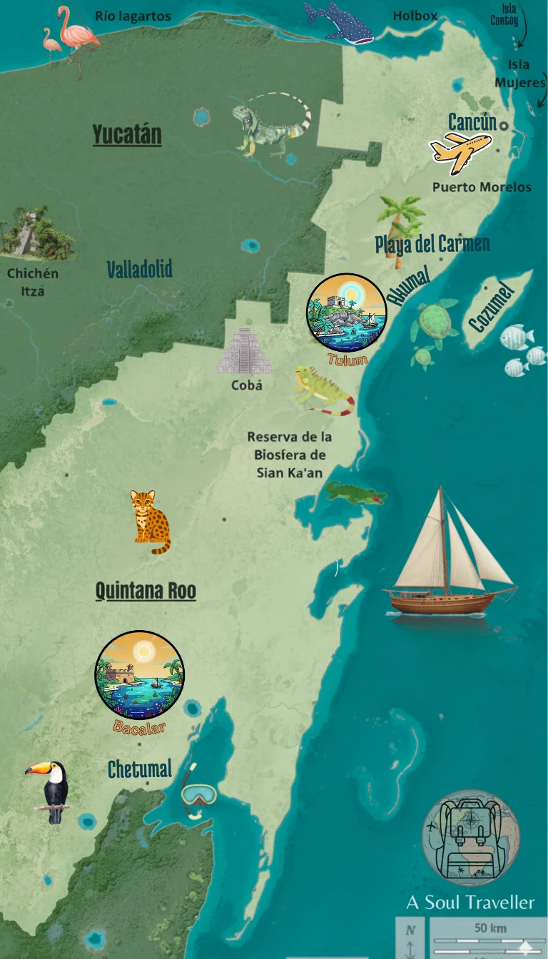 Mapa Riviera Maya