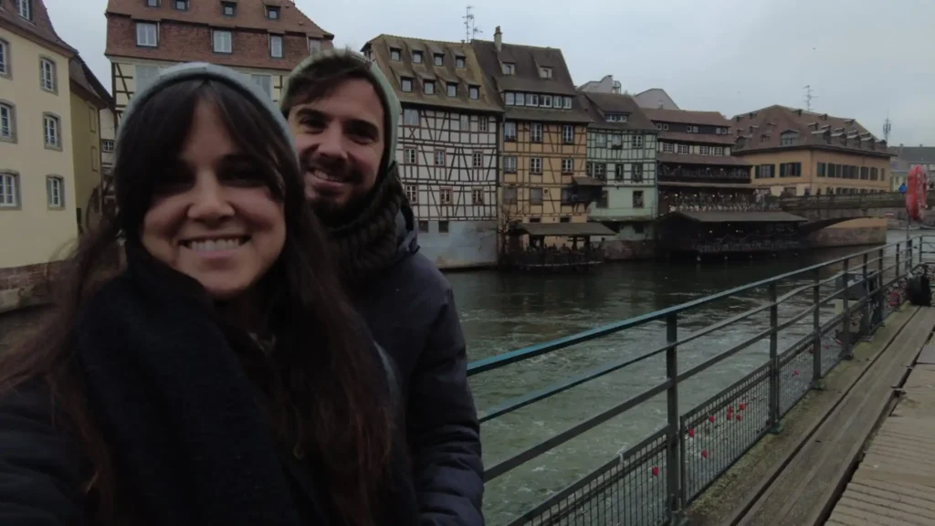 Selfie en Estrasburgo en Petite France