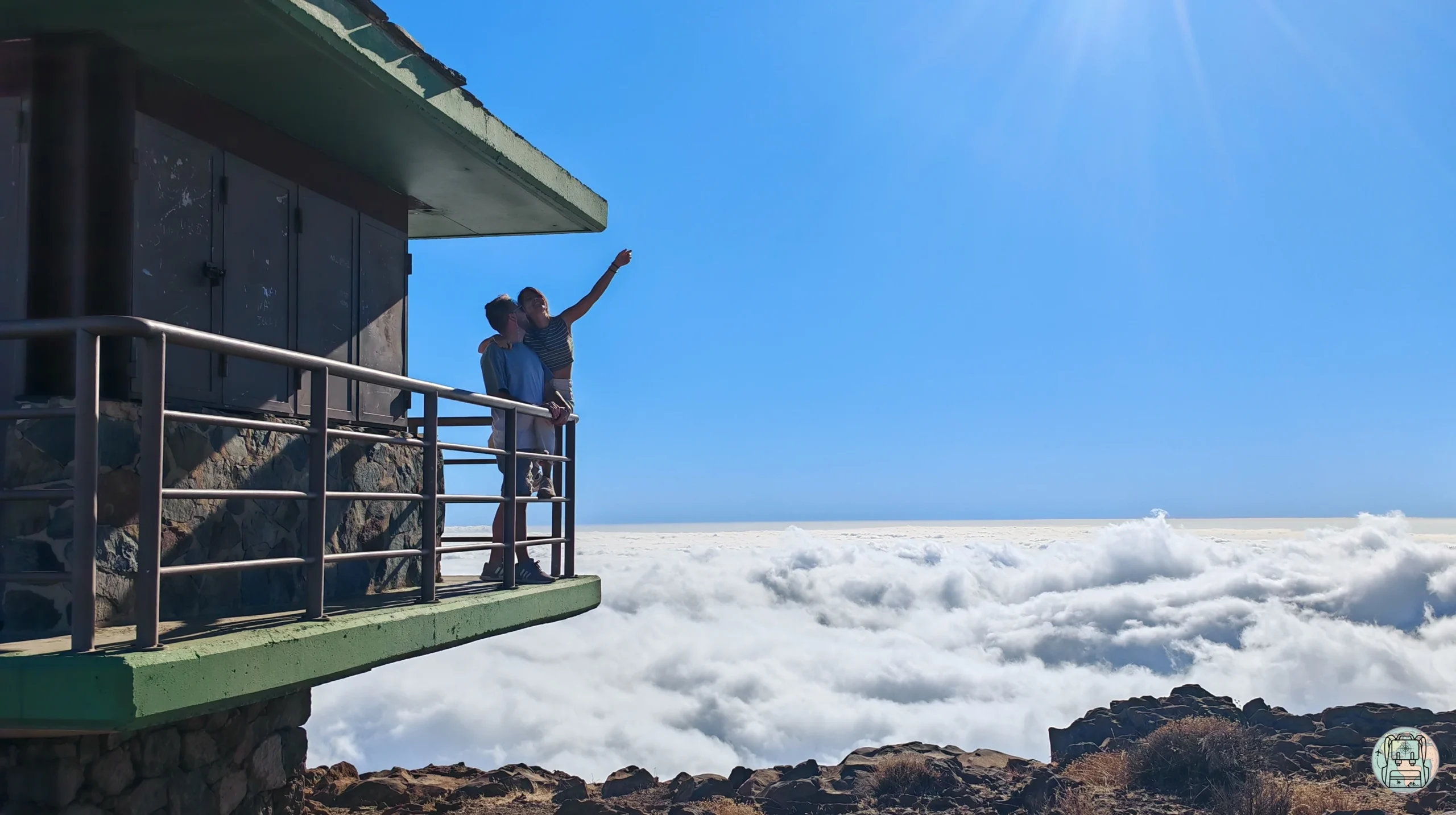 Vistas desde elMirador de la Gorra en Gran Canaria durante un día soleado de mayo, Islas Canarias.