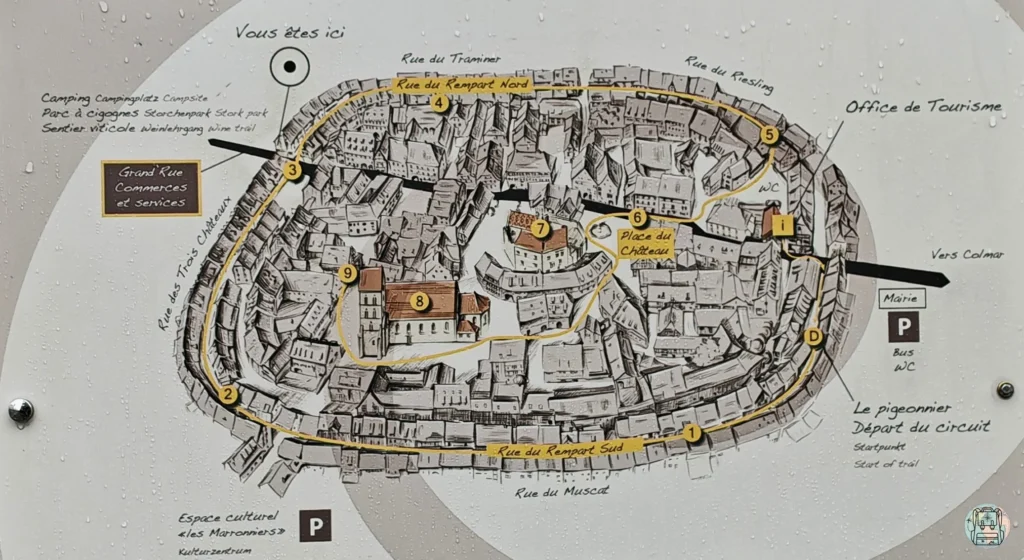 Mapa Eguisheim